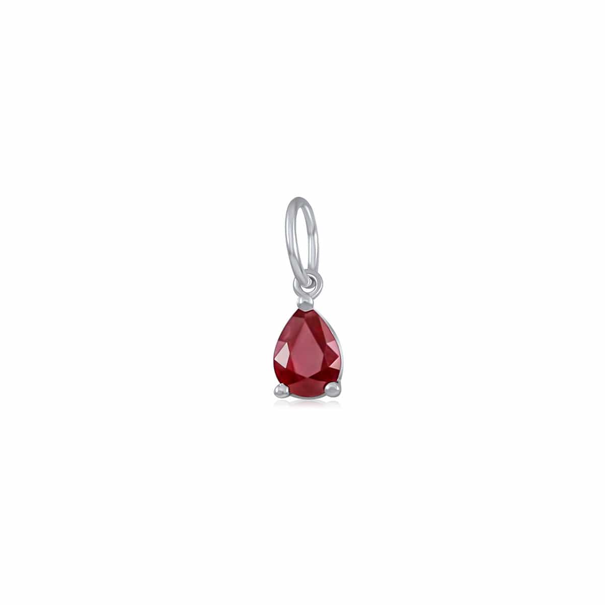 Dalia T Online Copy of Tear Drop Natural Ruby charm (small)