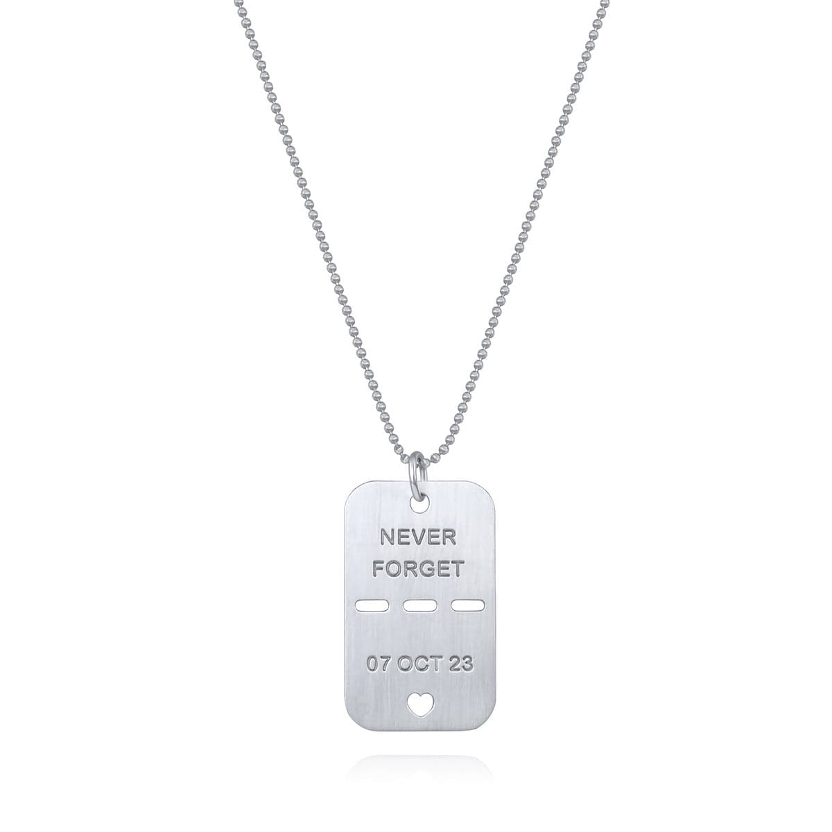 Dalia T Online Sterling Silver Tag - Never Forget- S
