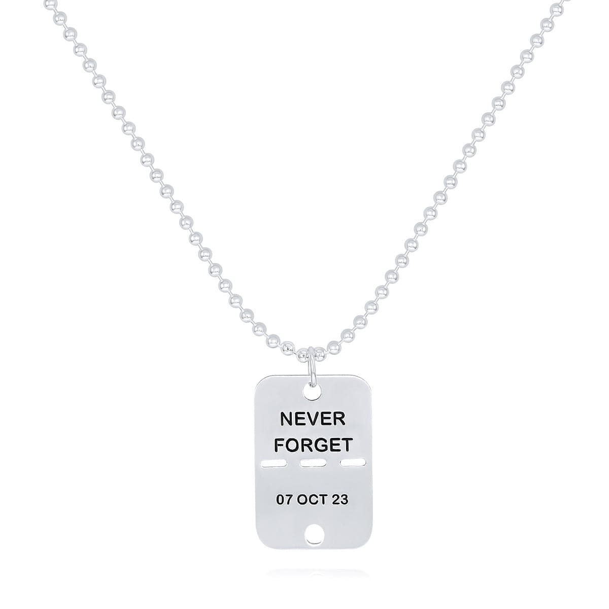 Dalia T Online Sterling Silver Tag - Newer Forget- L