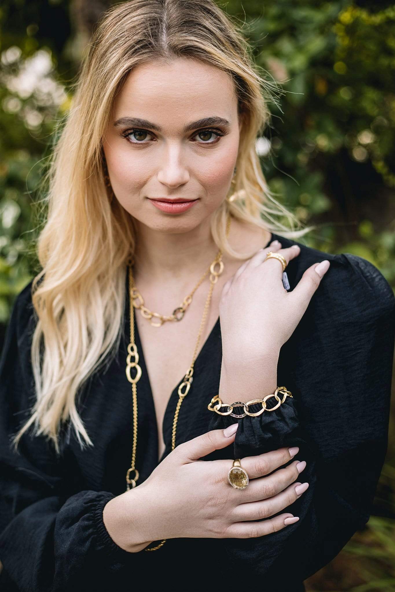 Soft Links Collection 14KT Yellow Gold & Diamonds Large