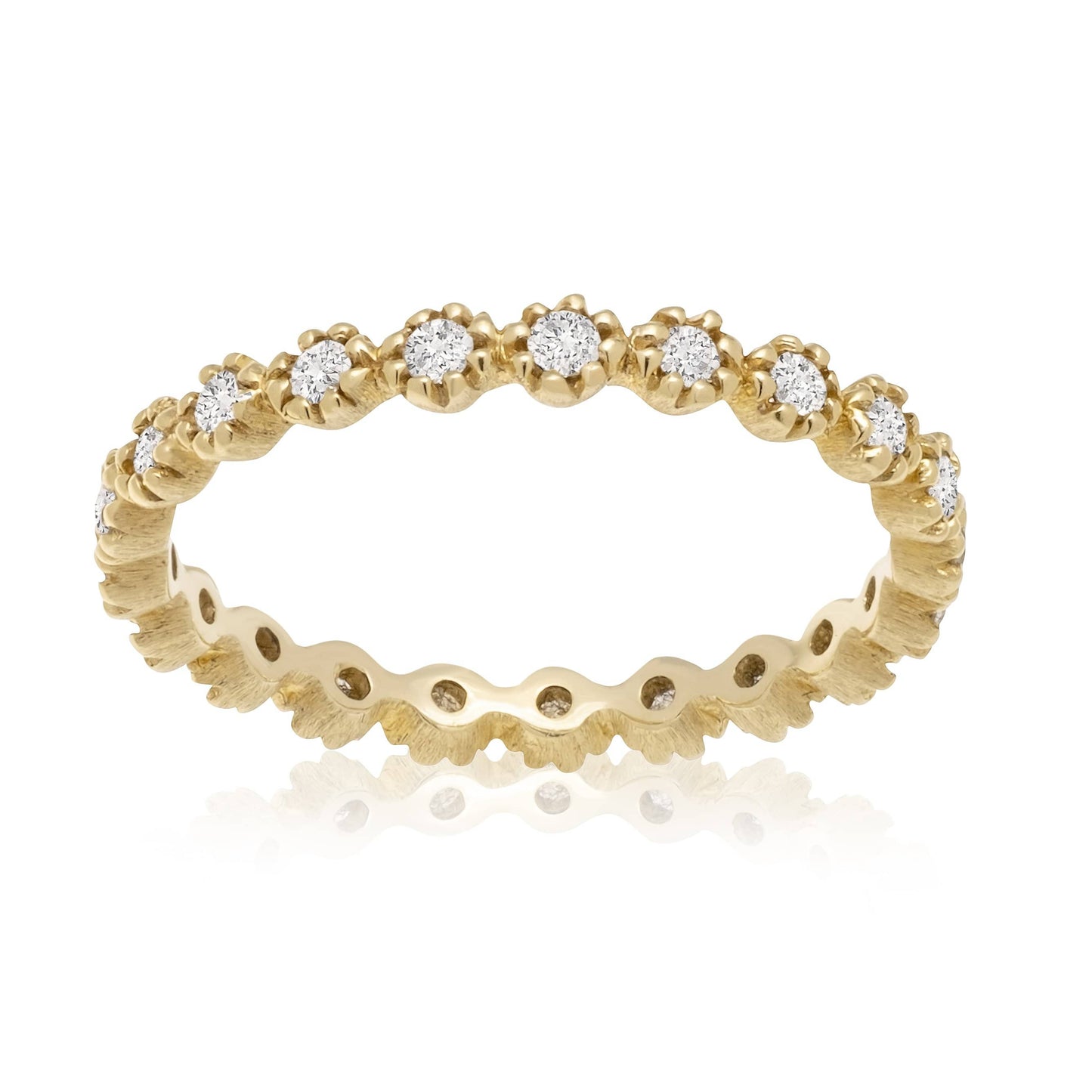 Dalia T Online Ring Bridal Collection 14KT Yellow Gold 0.33CT Eternity Ring