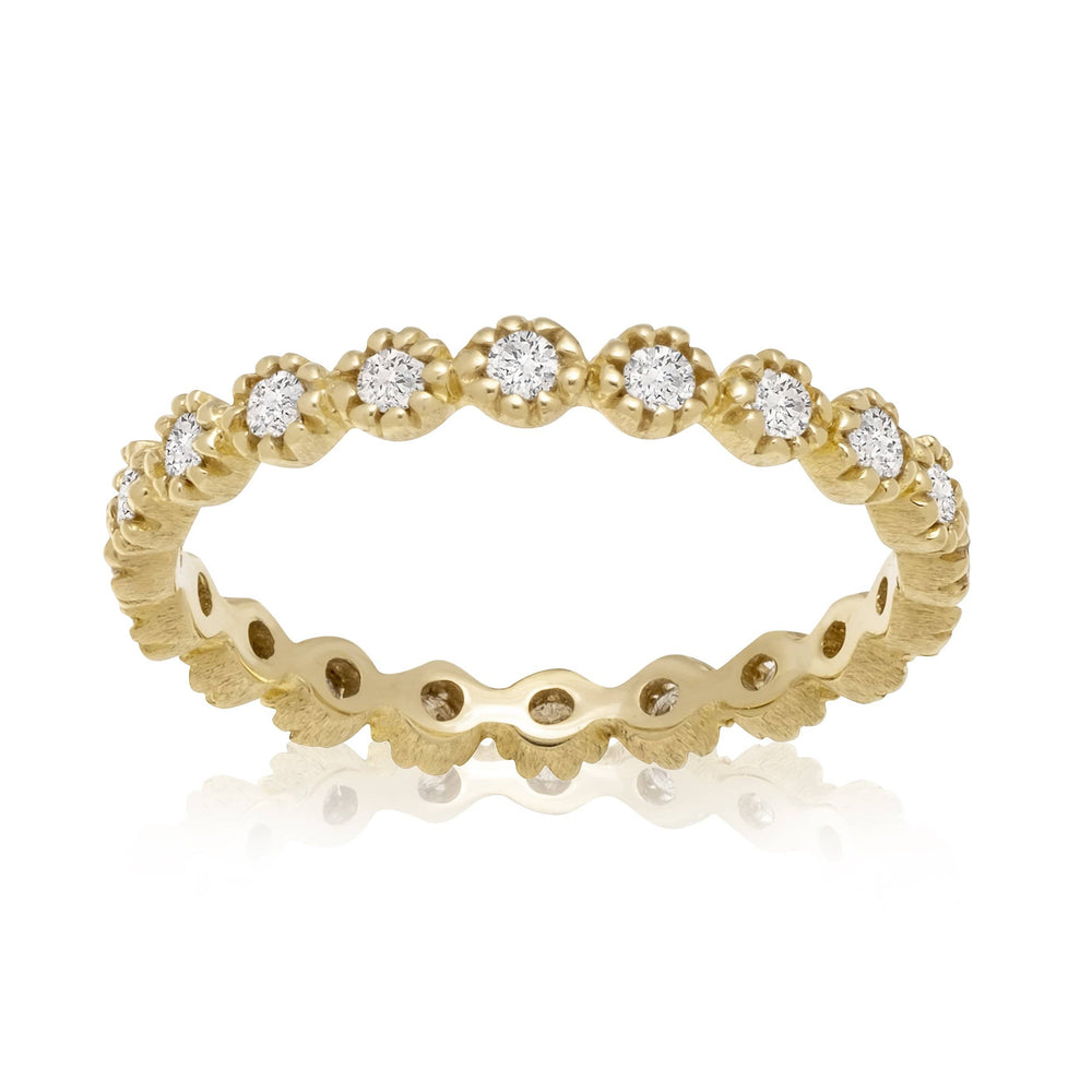 Dalia T Online Ring Bridal Collection 14KT Yellow Gold 0.50CT Eternity Ring