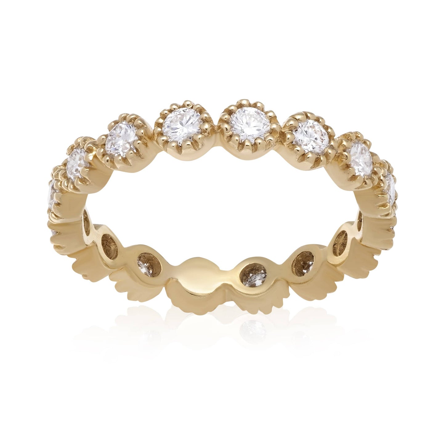 Dalia T Online Ring Bridal Collection 14KT Yellow Gold 1.00CT Eternity Ring