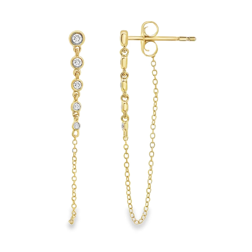 Orly chain earrings with Diamonds