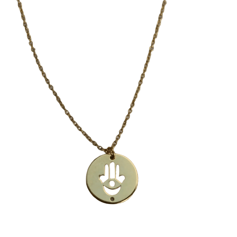 Dalia T Online 14KT Gold Small Hamsa medallion