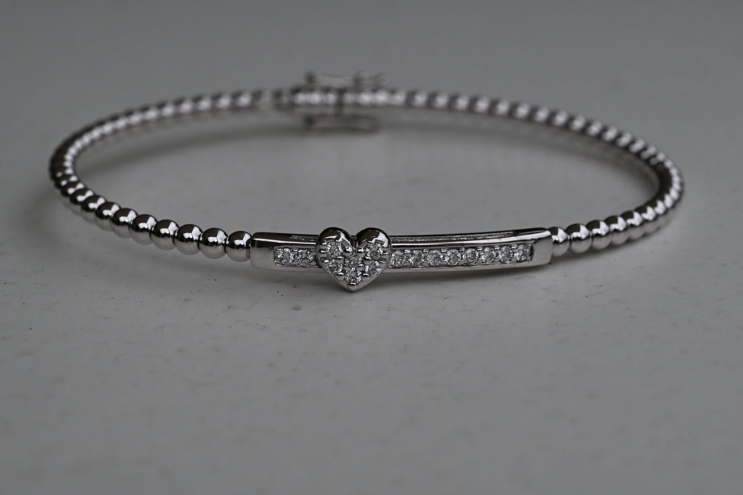 Dalia T Online 18KT Liron Dia Heart Flexy Bangle