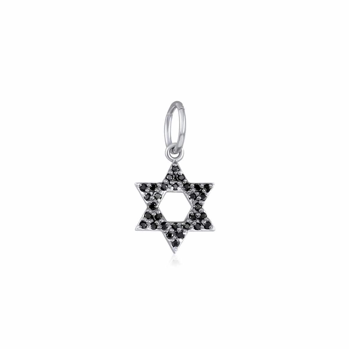 Dalia T Online Black Diamonds Star of David charm