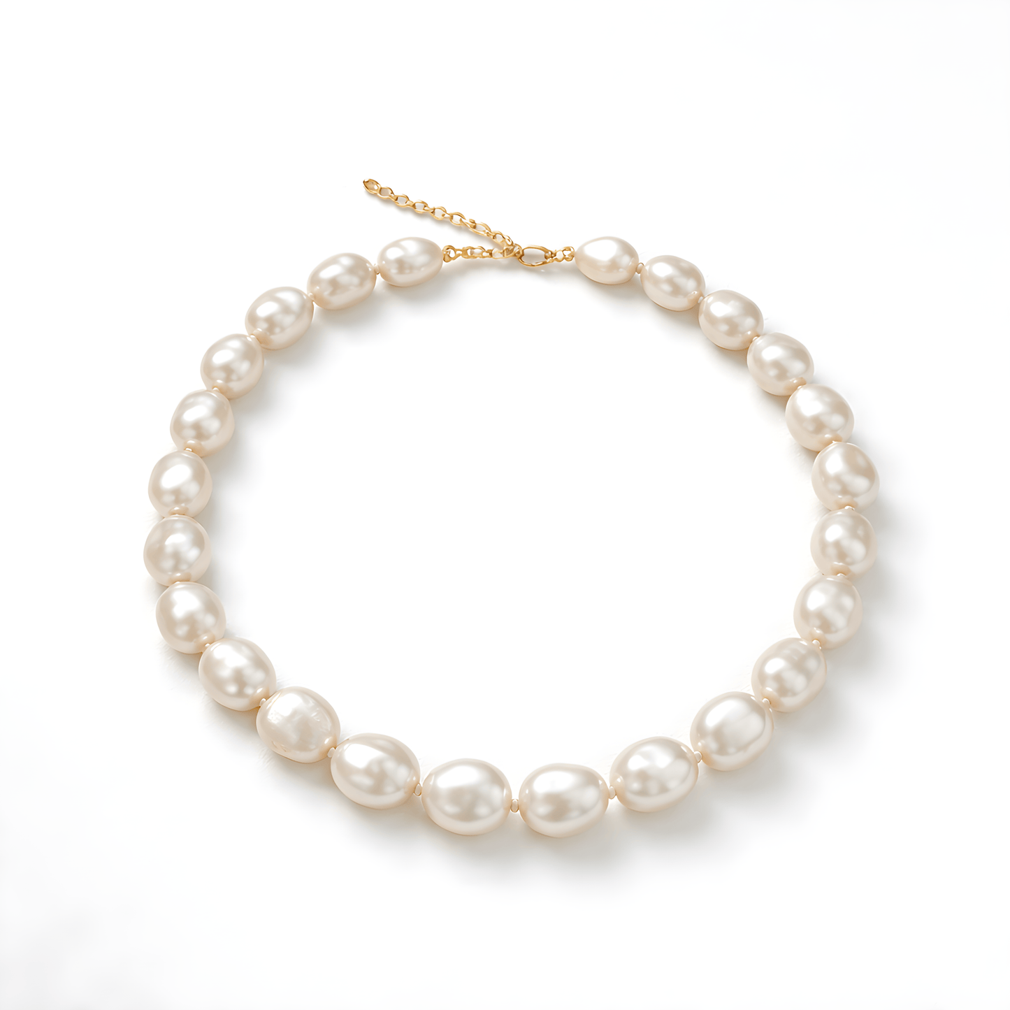 Dalia T Online Necklace Natural Baroque Pearls Necklace
