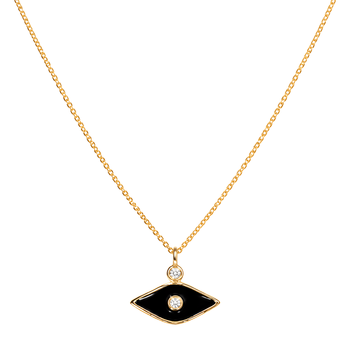 Dalia T Online Necklace Noir Nazar Diamond Necklace