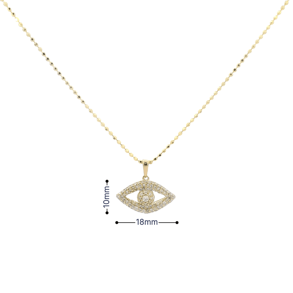 
                  
                    Dalia T Online Pendants 14KT Evil Eye Diamond Pendant Necklace
                  
                