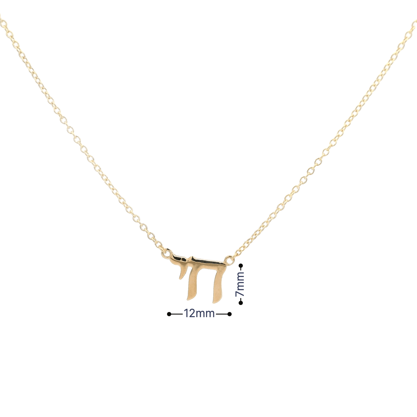 Dalia T Online Pendants 14KT Large YG 'CHAI' Necklace