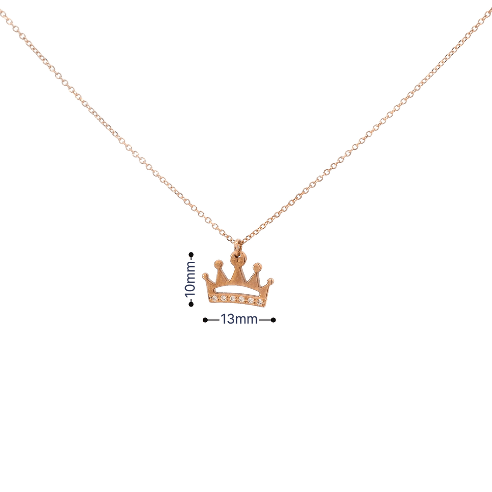 
                  
                    Dalia T Online Pendants Elegant Crown Pendant Necklace
                  
                