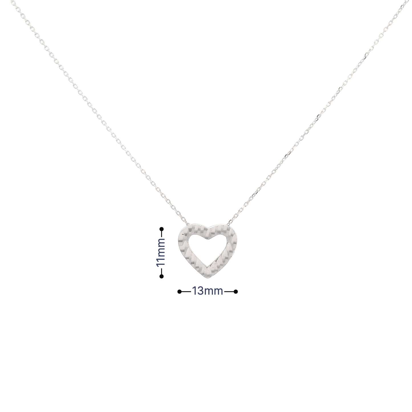 Dalia T Online Pendants Elegant Heart Pendant Necklace