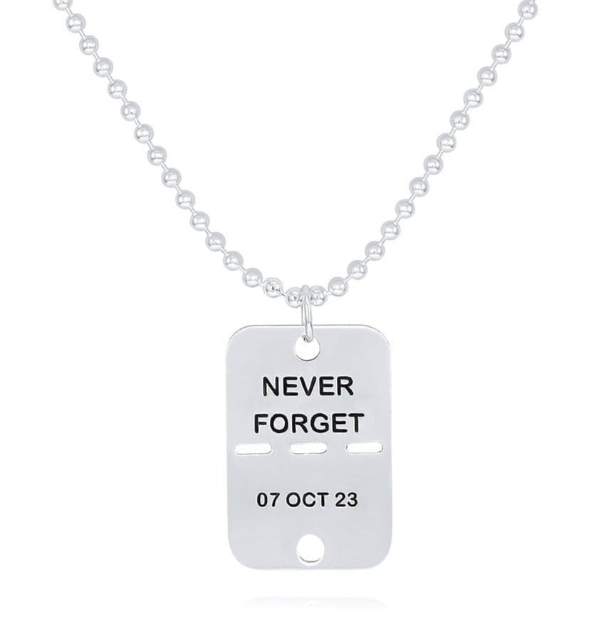 Dalia T Online Sterling Silver Tag - Newer Forget- L