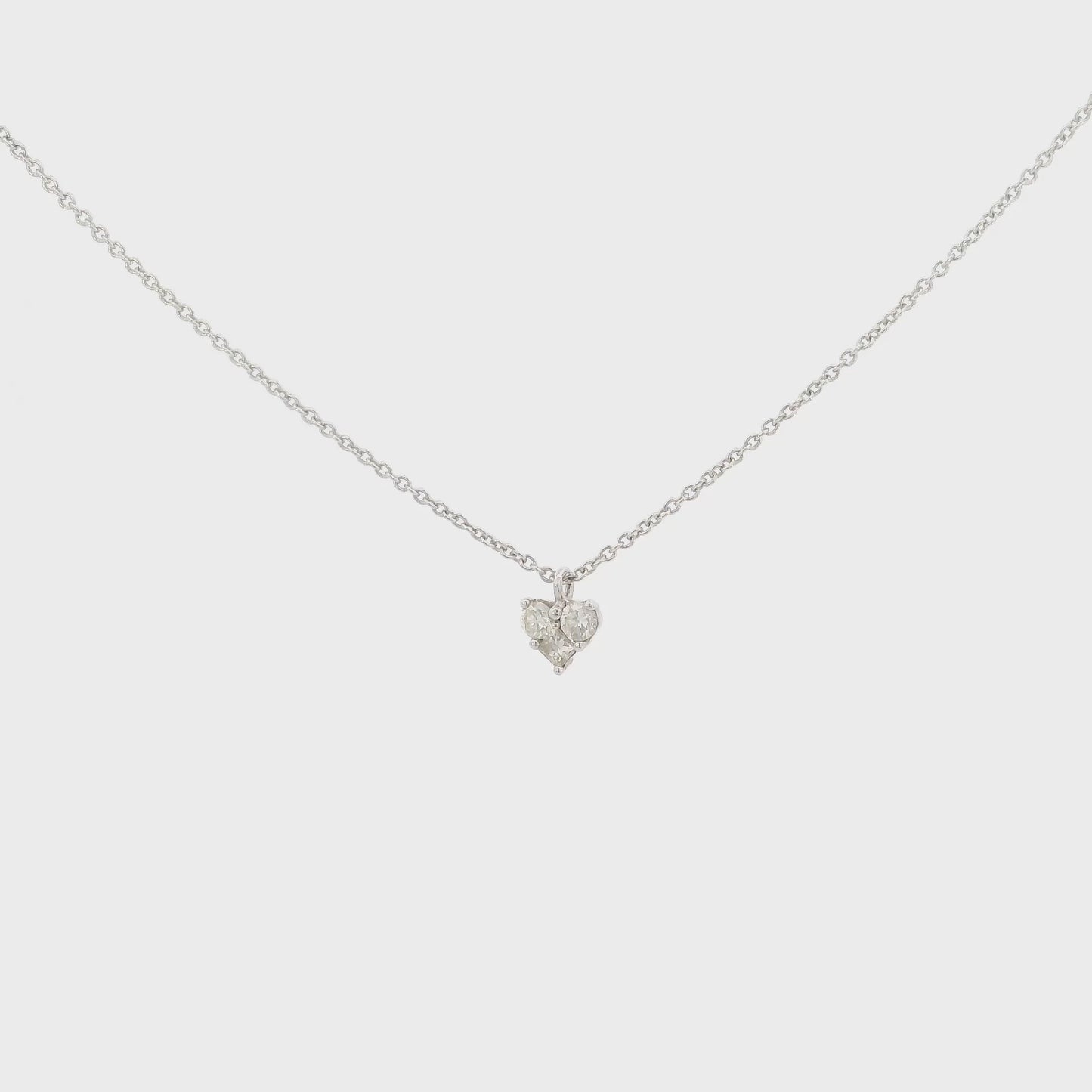 Vered Diamond Heart Pendant Necklace