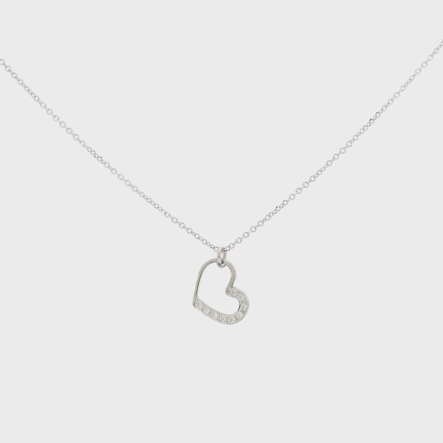 Isabel Dia Heart Pendant Necklace