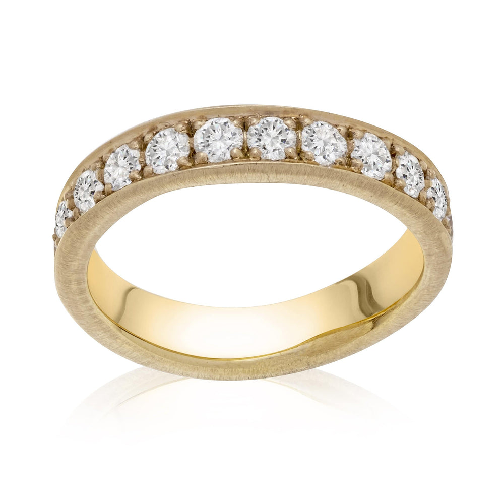 Dalia T Online Ring Bridal Collection 14KT YG Diamond Eternity Band. TDW 1.76CT